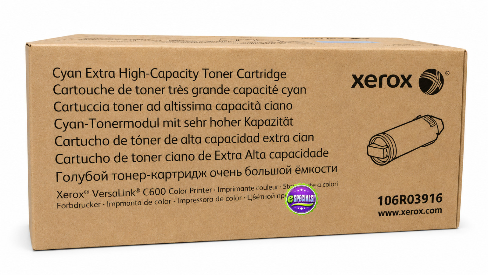 Genuine Xerox 106R03916 Cyan Toner, Brand New Sealed Box, We Ship Fast