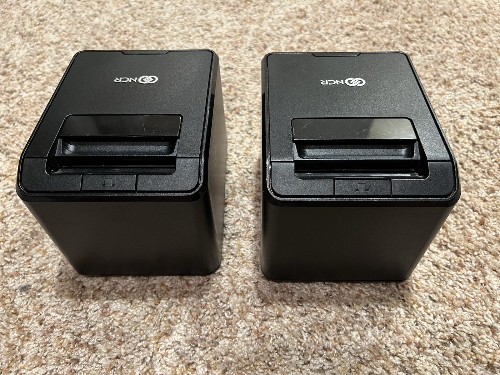 2 NCR RealPOS 7199 Thermal Receipt Printer Untested And No Power Supply