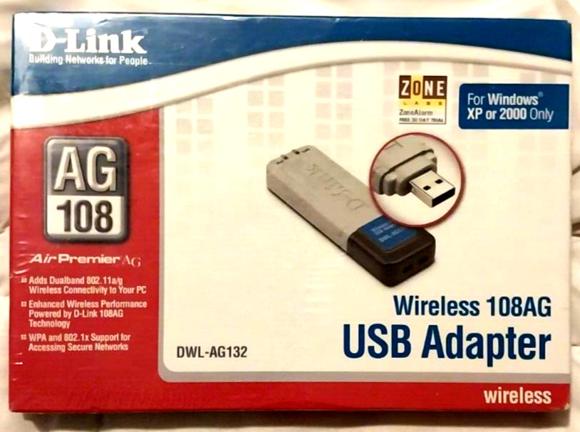 D-Link Air Premier AG  DWL-AG132 Wireless 108AG USB Adapter