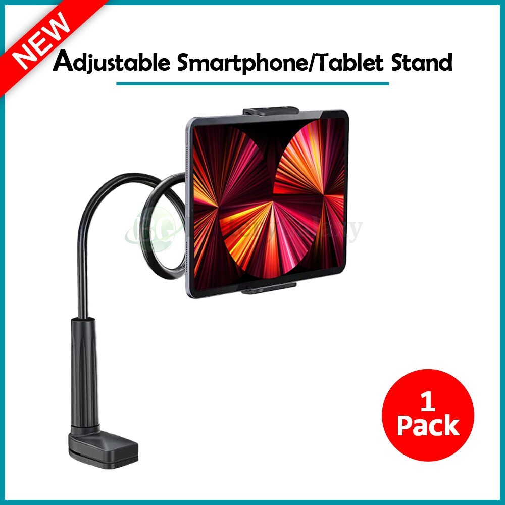 Universal Lazy Mobile Phone Gooseneck Stand Holder Flexible Bed Desk Table Clip