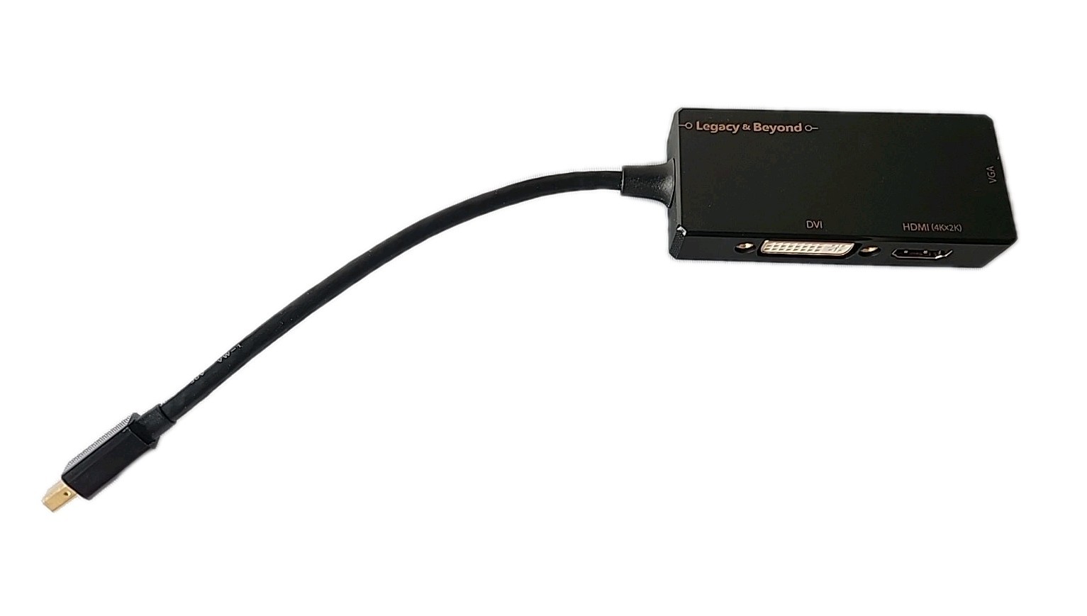 SIIG Mini DisplayPort 4K HDMI/DVI/VGA 3-in-1 Adapter Legacy & Beyond 02-1984B