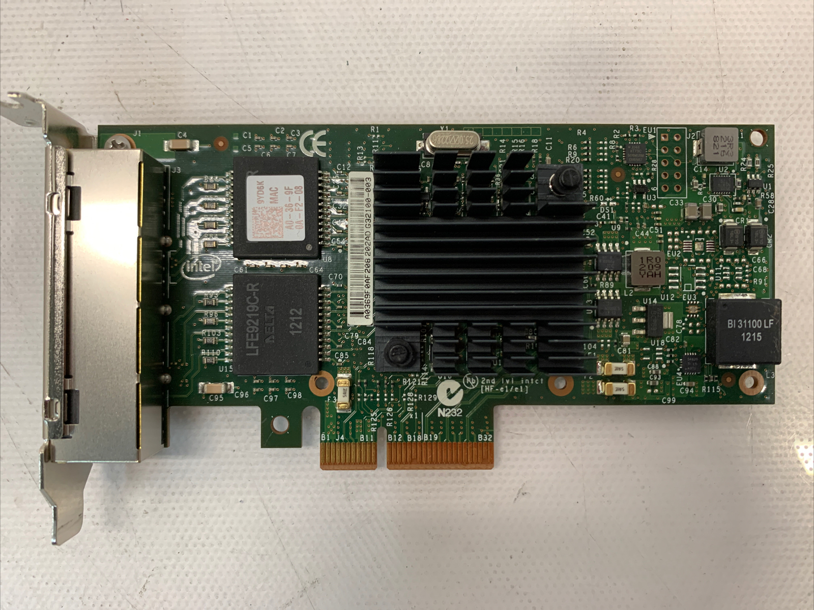 INTEL I350T4 Ethernet Server Adapter Intel I350-T4 DELL 9YD6K 09YD6K 0T34F4