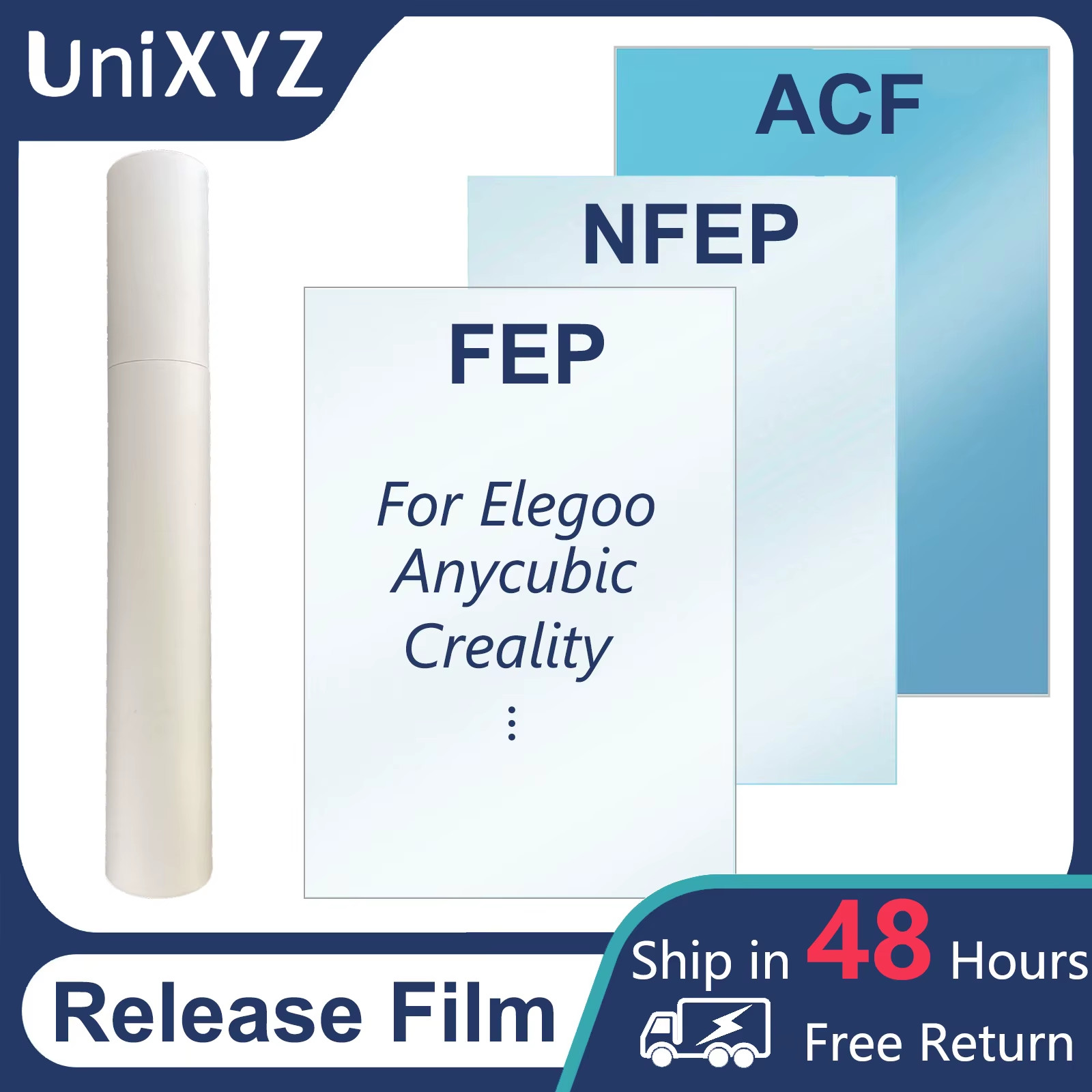 2Pcs ACF FEP NFEP Film for Creality Halot ANYCUBIC Photon Mono 4 Ultra Elegoo Ma