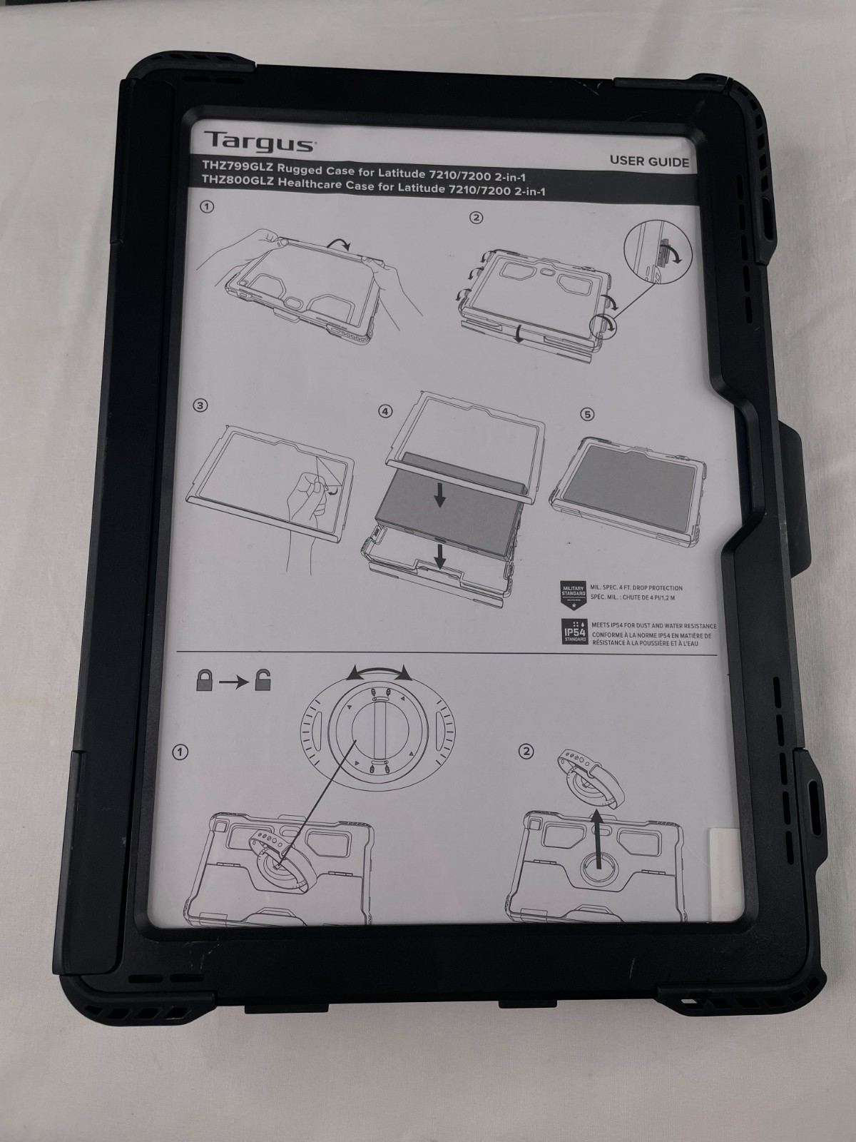 Targus Heavy Duty Rugged Tablet Case for Dell Latitude 7210 2-in-1 Portfolio