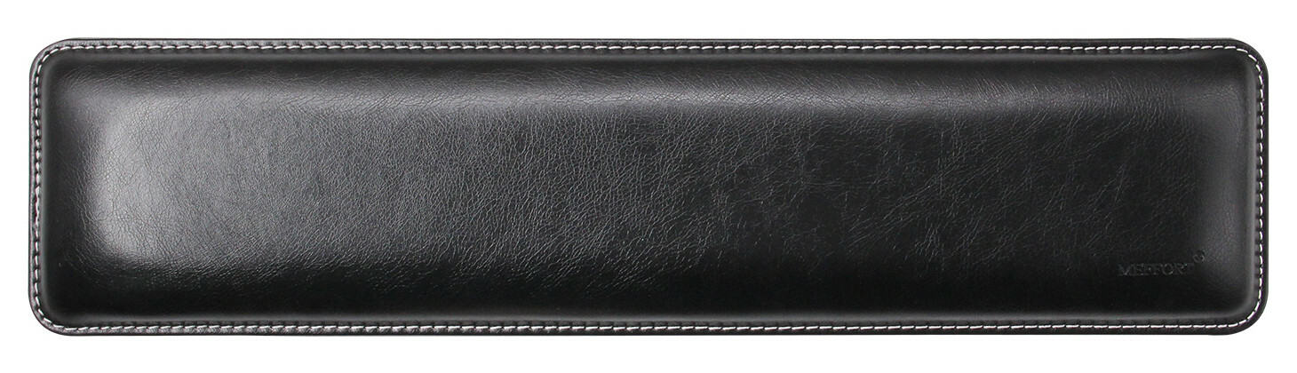 16.5 X 3.9 inch Gaming Leather Keyboard Wrist Pad Anti Slip Wrist Rest - Black