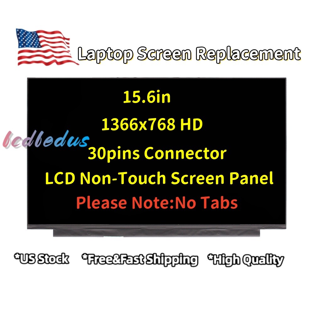 HP 15-DW1081WM 15-DW1083WM 30pin HD LCD Screen Replacement 15.6''