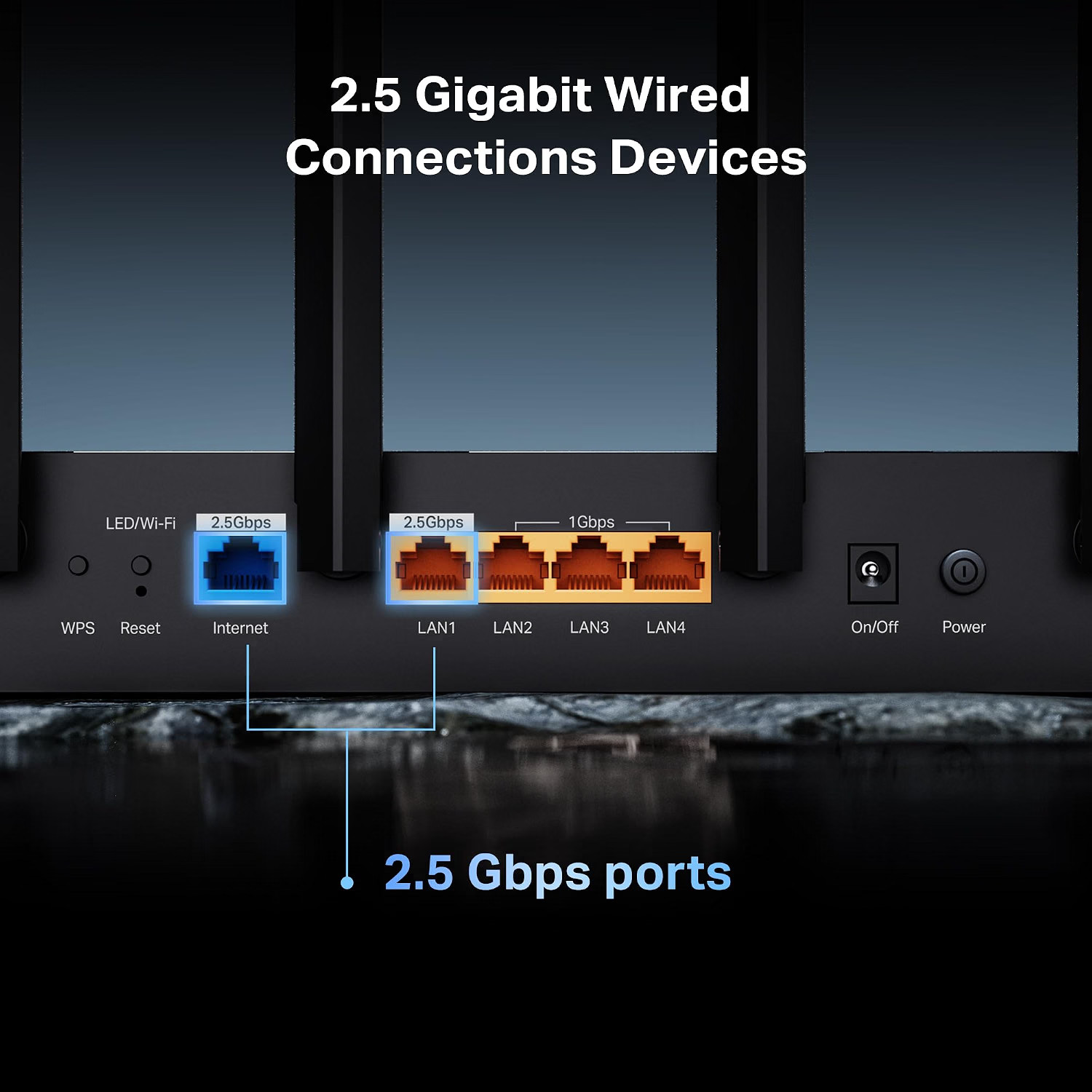TP-Link Archer BE6500 dual-band wi-fi 7 router in/with orig. box