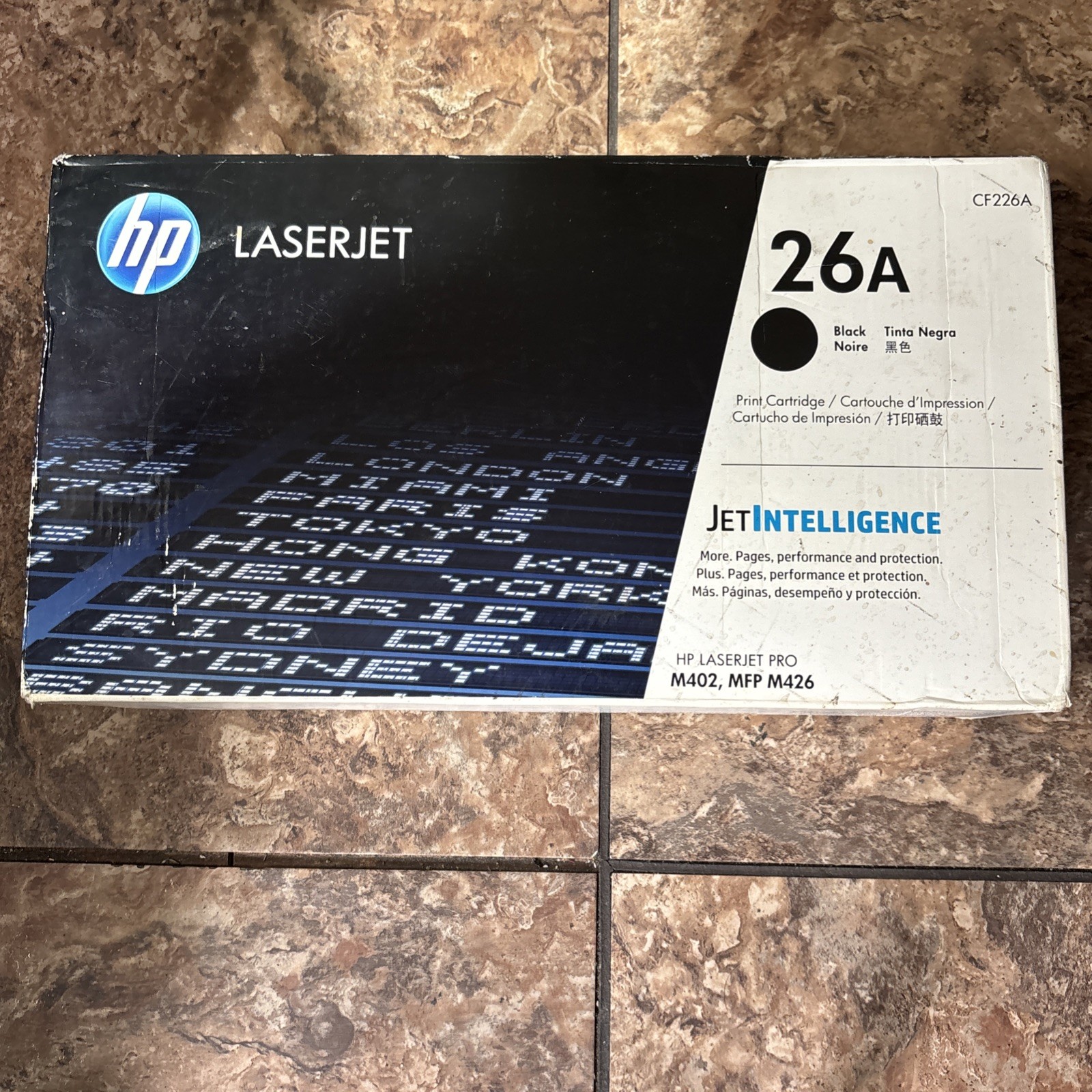 HP 26A CF226A Black Toner Genuine LaserJet Pro Printer
