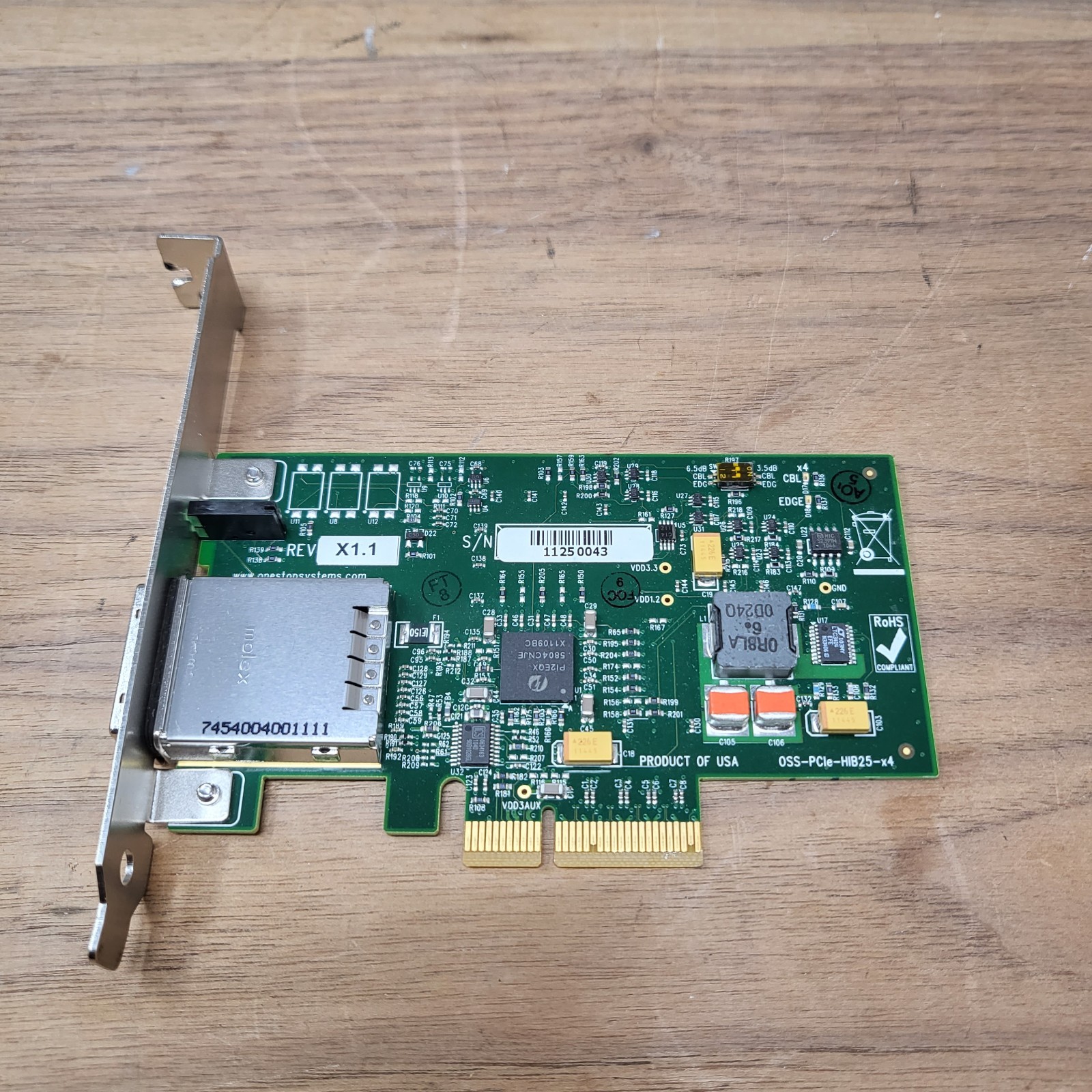 Avid Host PCIe Card for Nitris DX Mojo DX 7030-30048-01 OSS PCIe x4 HBA