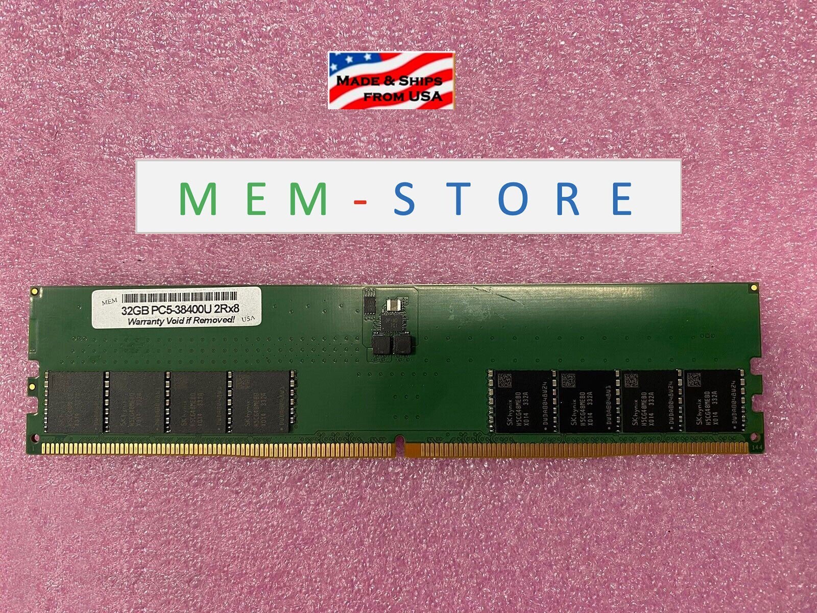 MEM-DR532L-SL01-UN48 MEM-DR532MD-UN48 32GB DDR5-4800 UDIMM Compatible RAM Memory