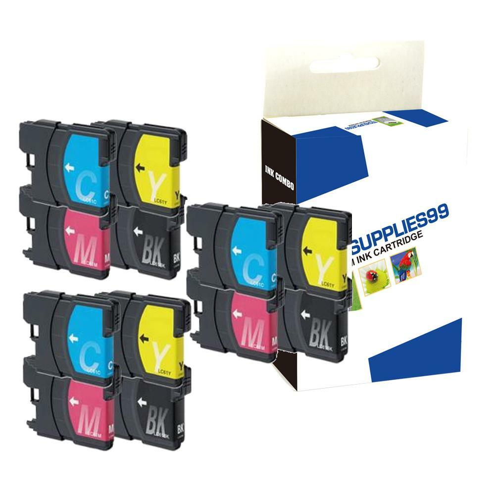 12pk Ink Cartridge fits Brother LC-61 LC61 (3 each)