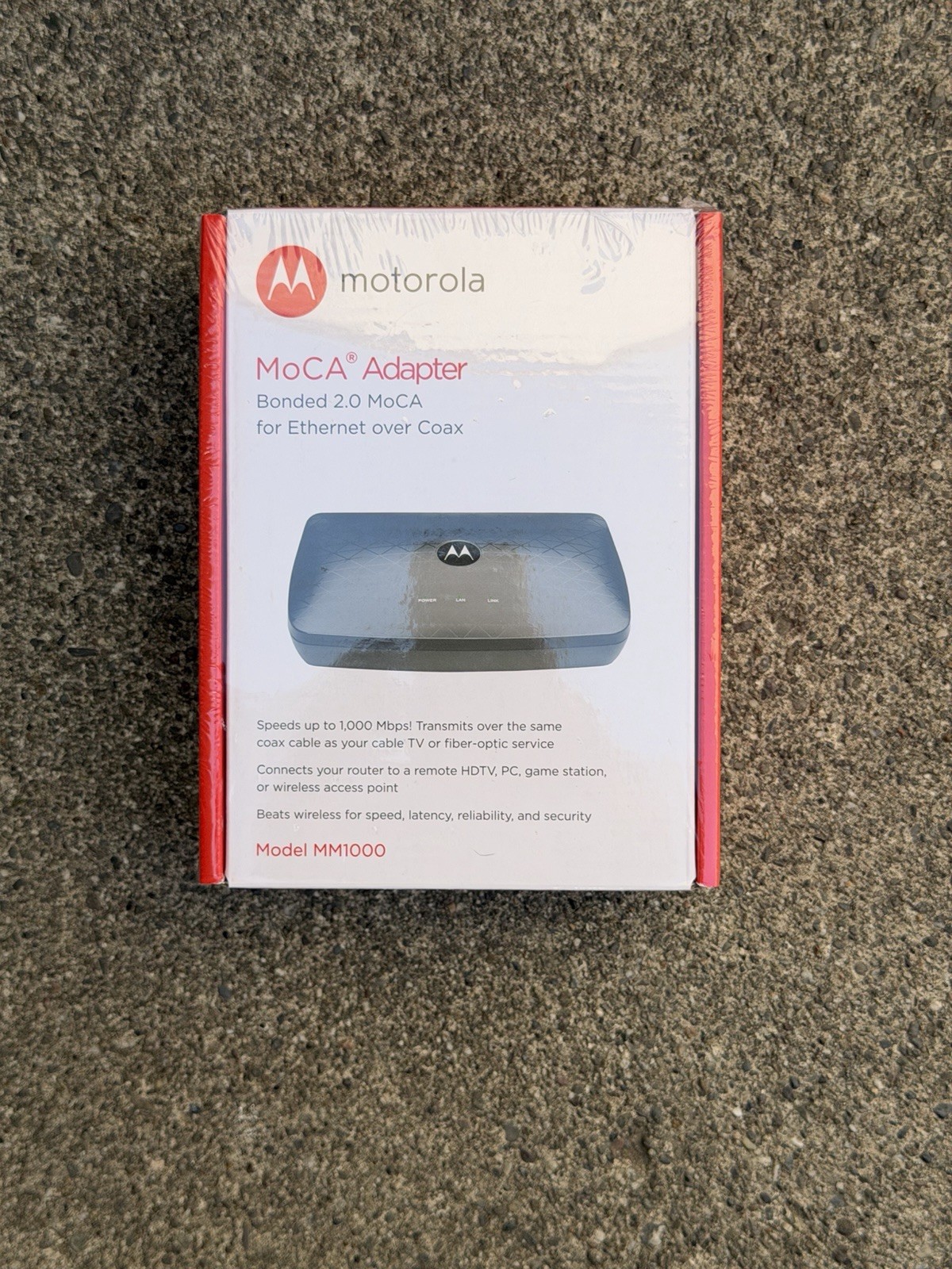 Motorola MOCA/MM1000 Adapter’s for Ethernet Over Coax Bonded 2.0 NEW SEALED