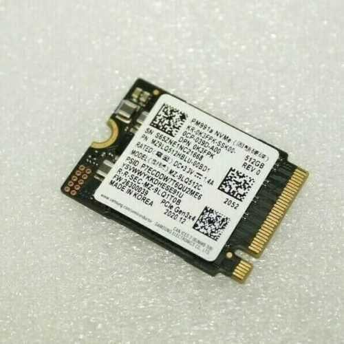 Samsung PM991A 512GB PCIe NVMe 2230 M.2 30MM SSD Surface Pro X Pro 7+ Steam Deck