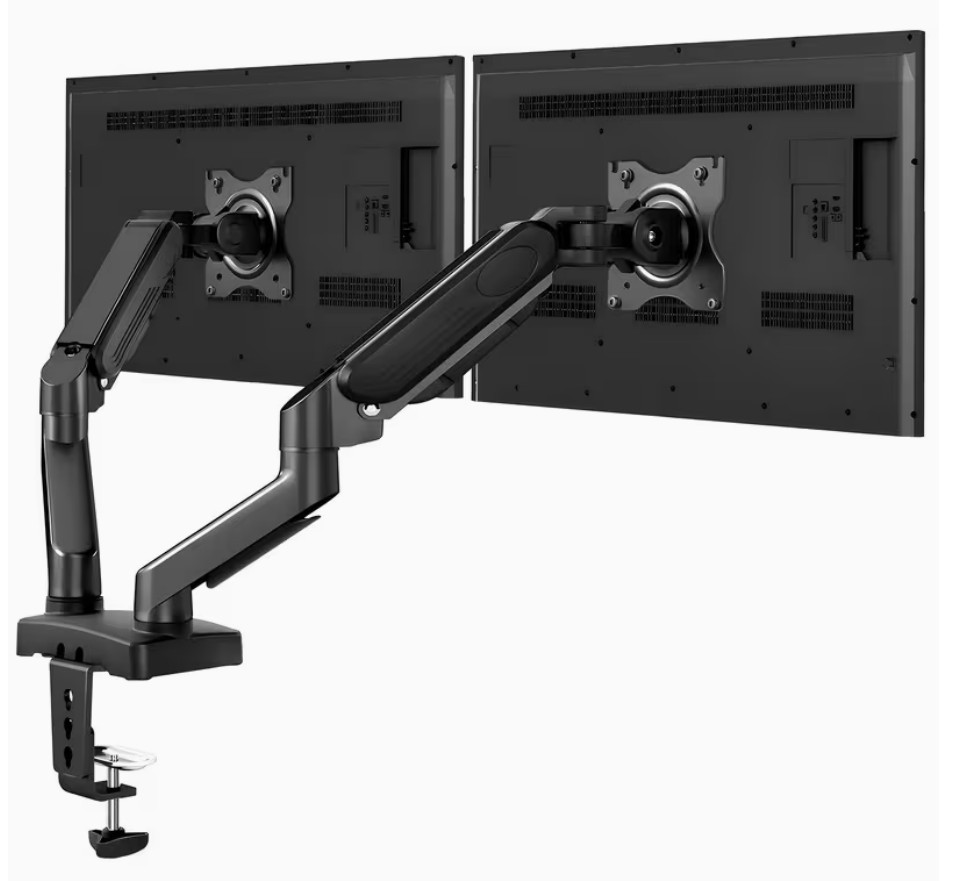 New in Box Dual Monitor Stand Gas Spring Desktop Mount FOR 10-27 INCH SCREEN