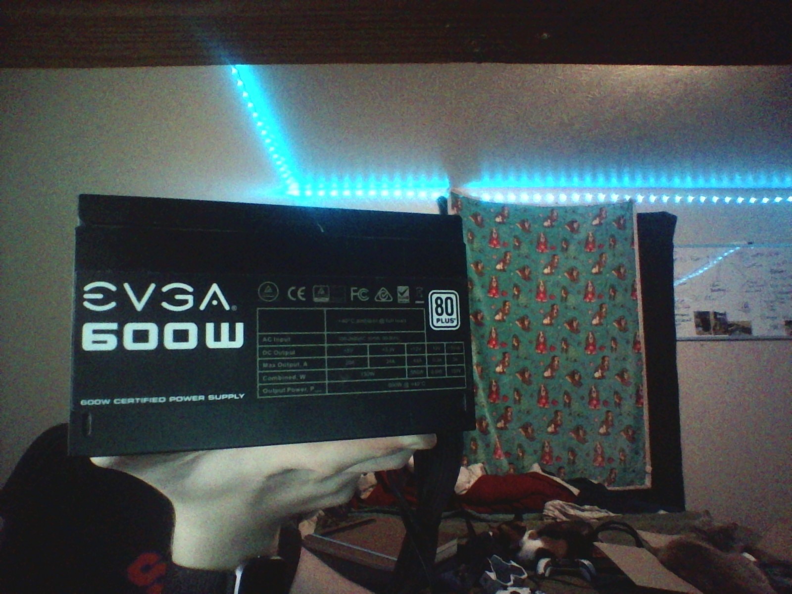 EVGA 600 W1 600W 80 PLUS ATX Power Supply PCIe Black 100-W1-0600-K1