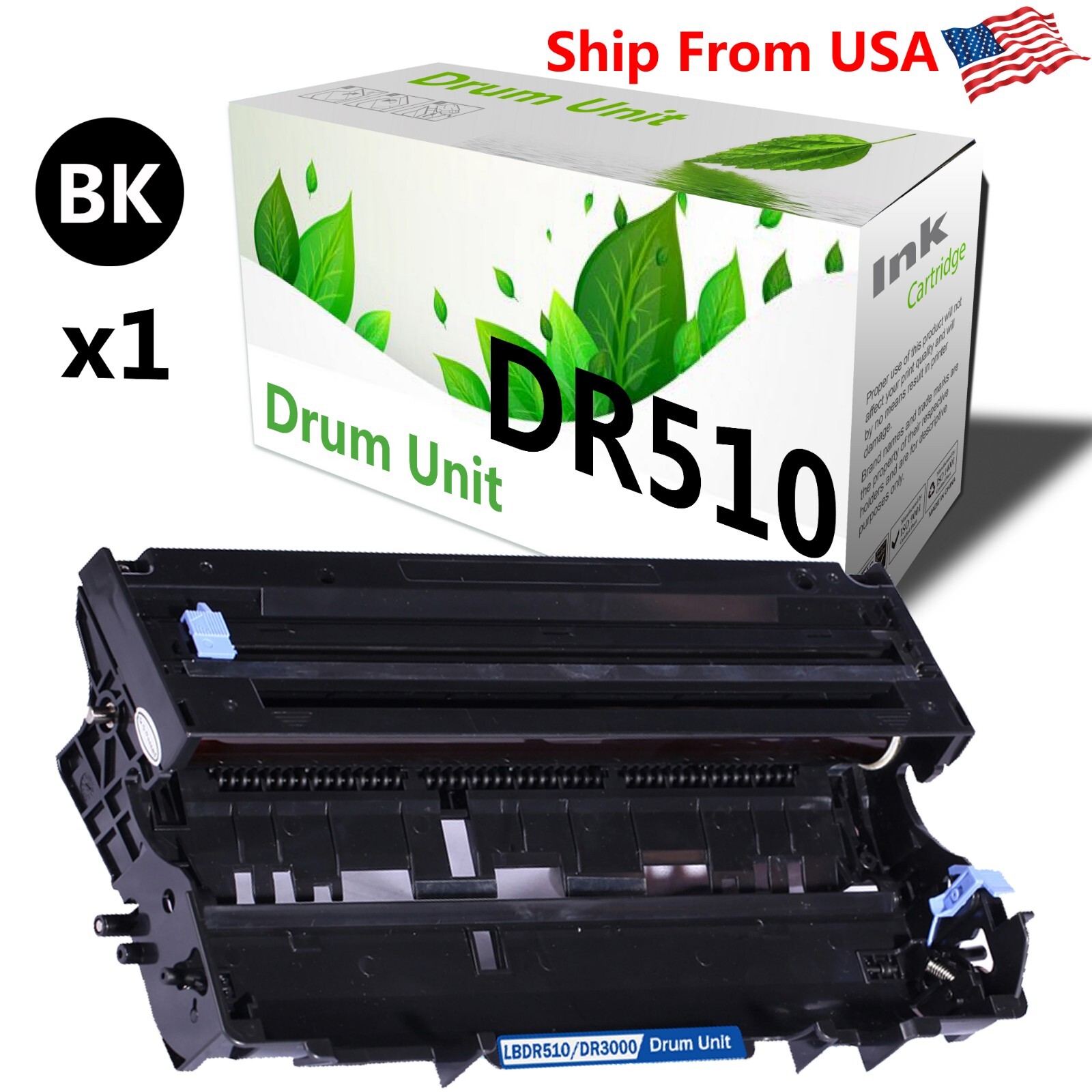 1-Pack Compatible DR-510 Drum Unit Work With MFC-8820DN Printer