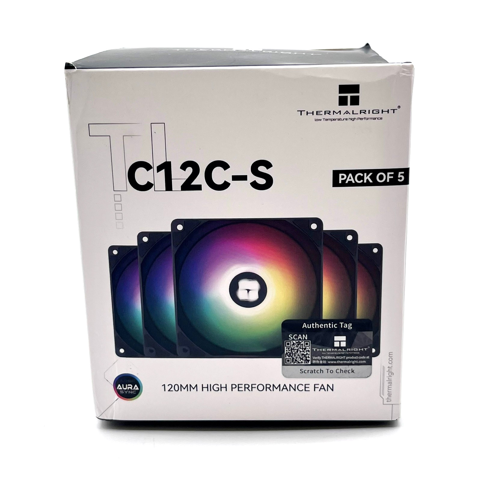 Pack Of 5 Thermalright 4-Pin High Performance CPU Fan w/ RGB Light: TL-C12C-S X5
