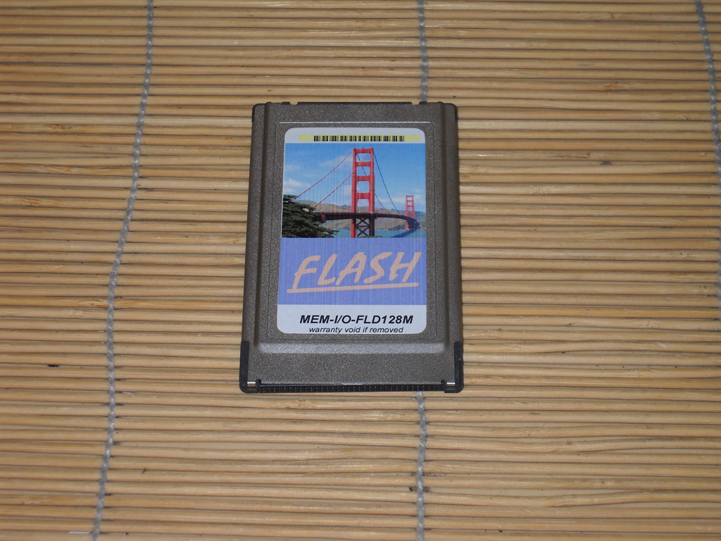 CISCO MEM-I/O-FLD128M 128MB PCMCIA ATA FLASH for 7200 7200VXR
