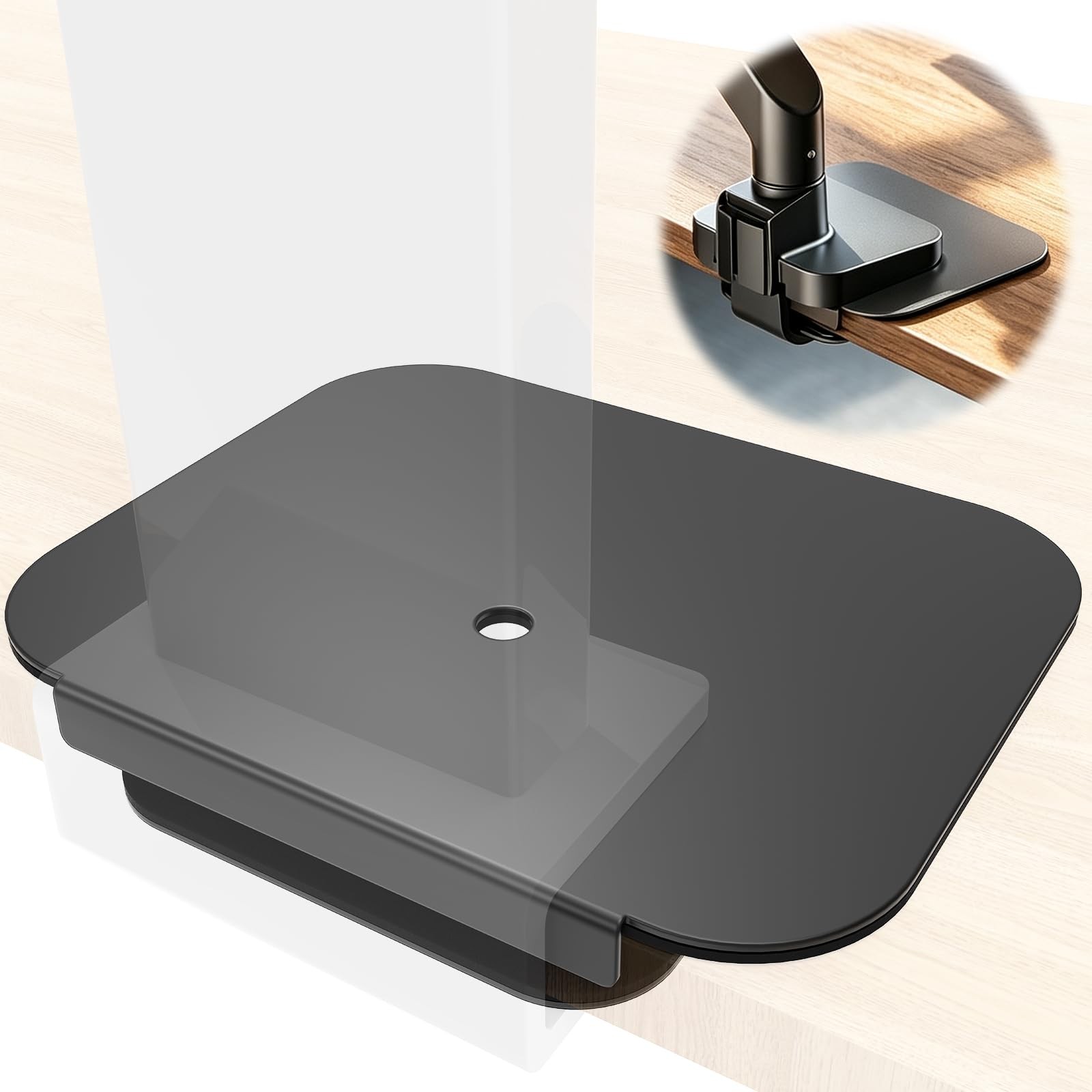 Steel Monitor Mount Reinforcement Plate for Thin