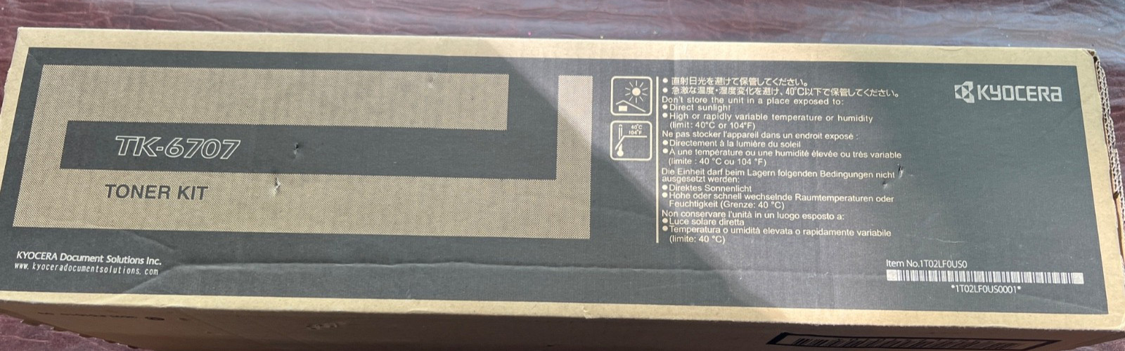 Kyocera TK-6707 toner kit - New, sealed, OEM