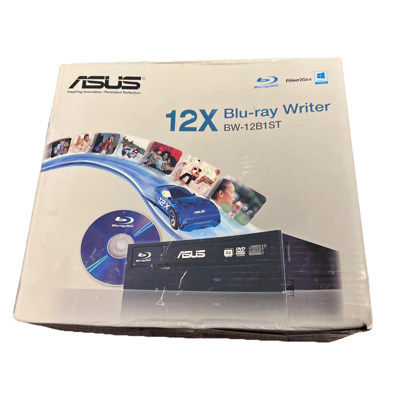 ASUS 12X Blu-ray Writer Drive BW-12B1ST Internal Optical SATA – Brand New