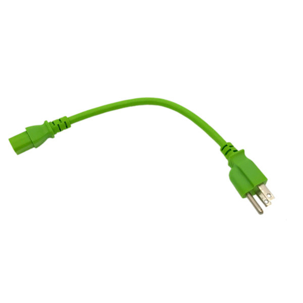 Green 1 FT COMPUTER POWER SUPPLY AC CORD CABLE WIRE FOR HP DELL ACER DESKTOP PC