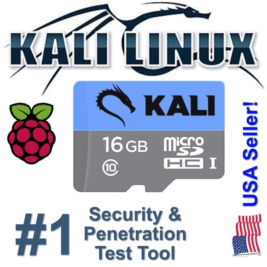 Kali Linux 2024.1 for Raspberry Pi micro SD Card RPI 2, 3, 4 & 400