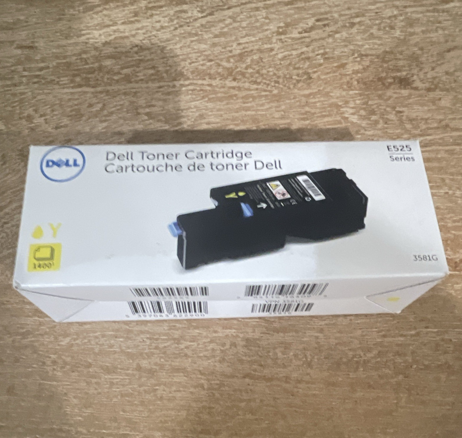 Dell 3581G Yellow Laser Toner Cartridge Genuine/Original for Dell E525 Printer