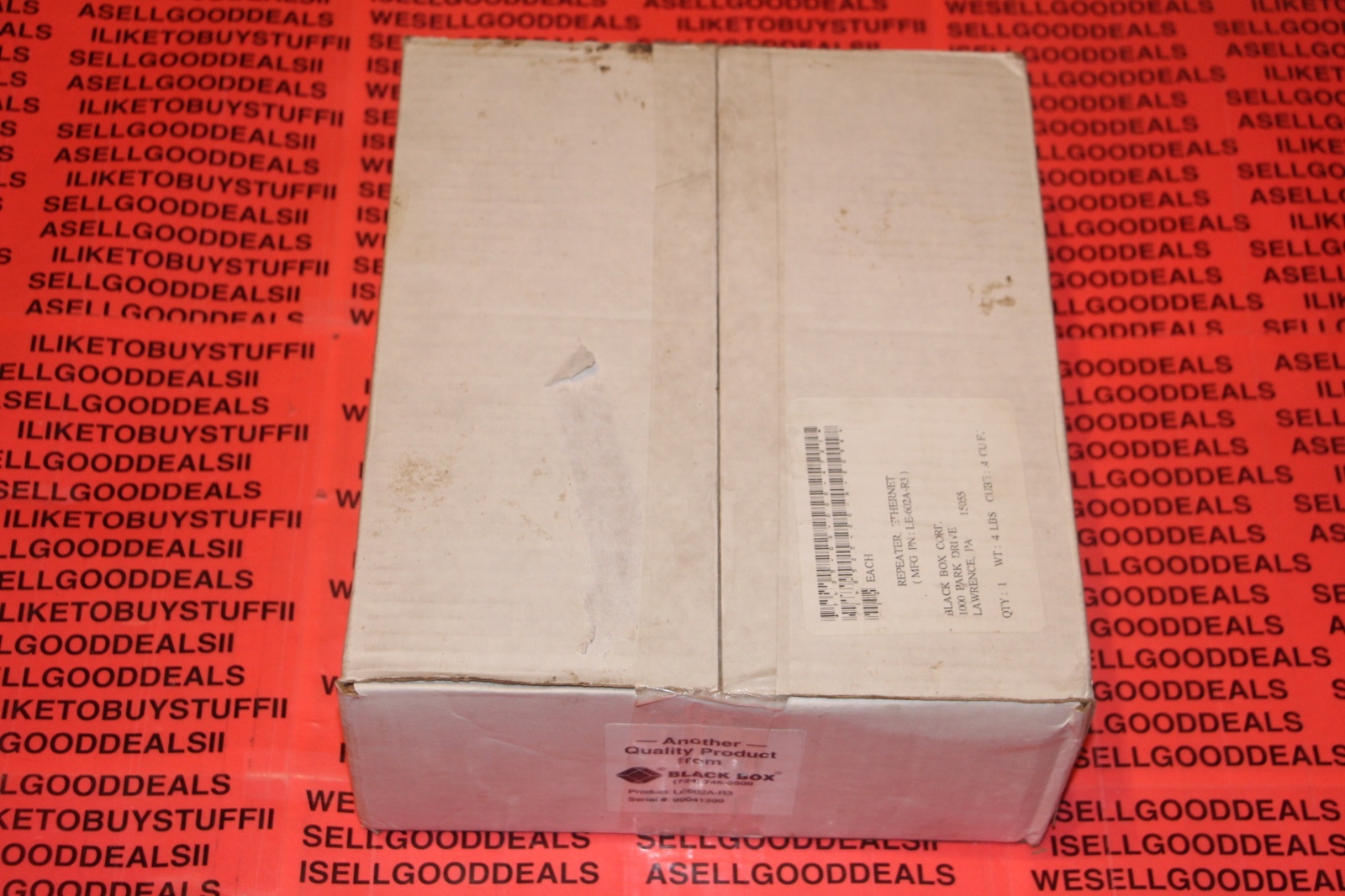 Black Box LE602A-R3 Ethernet Repeater BNC Connection New