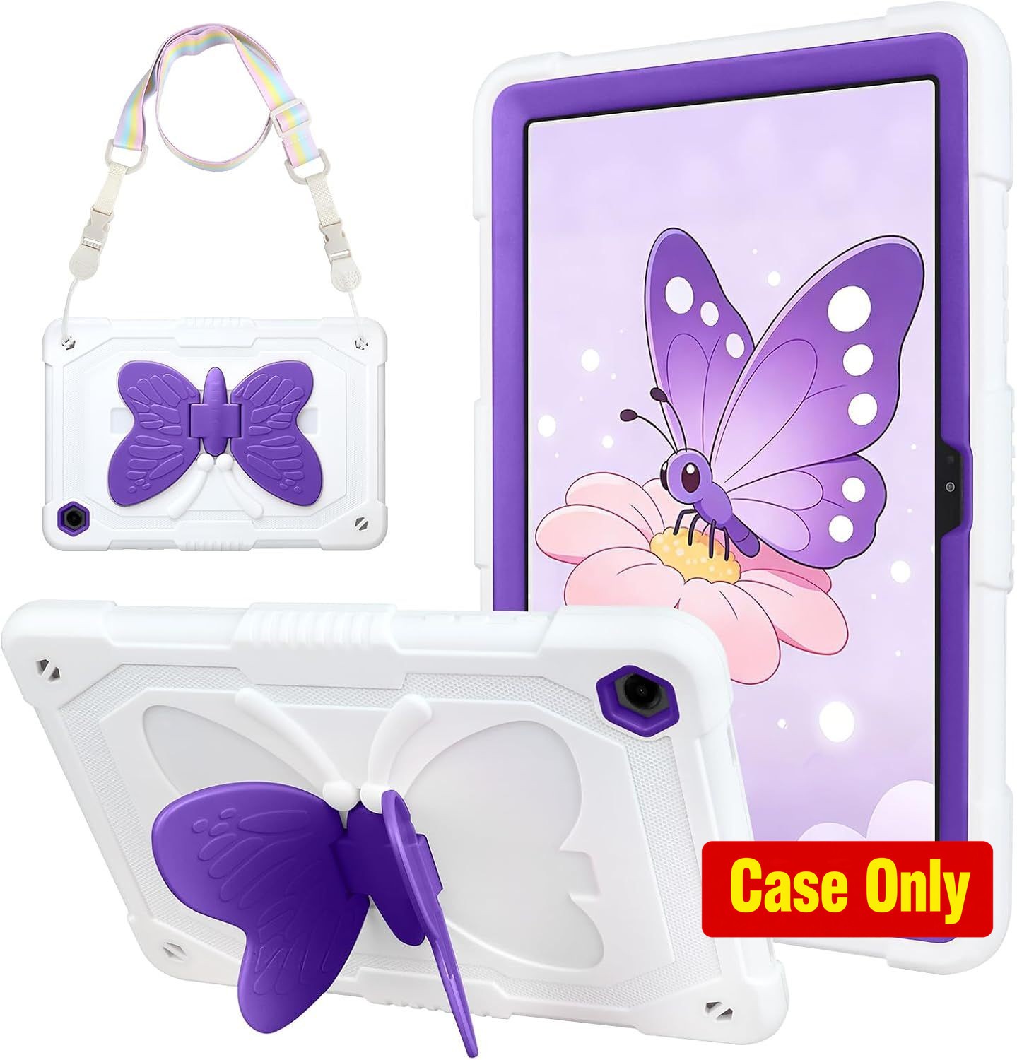 Case for Samsung Galaxy Tab A9 Plus 11 Inch 2023 with Butterfly Kickstand Wings