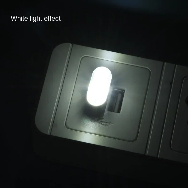 Mini USB LED Night Light 5 Styles Car Interior Ambient Neon Decorative Light