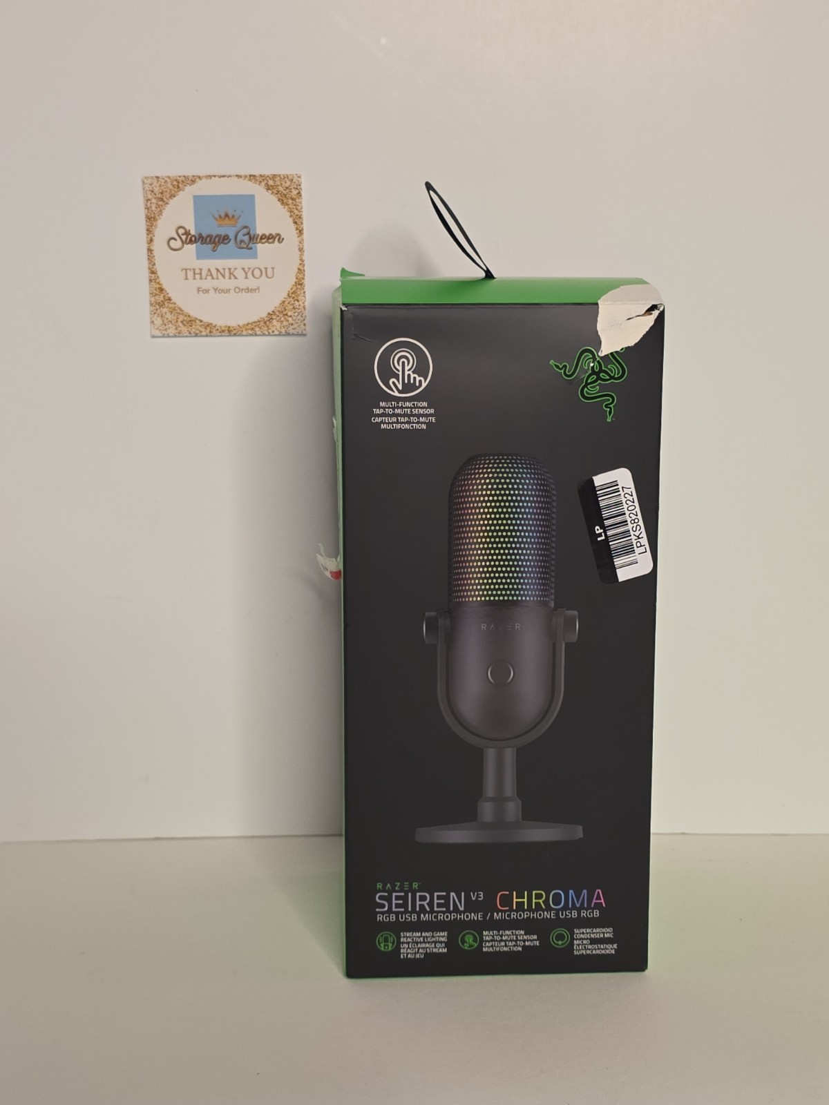 Razer Seiren V3 Chroma RGB USB Microphone - Black