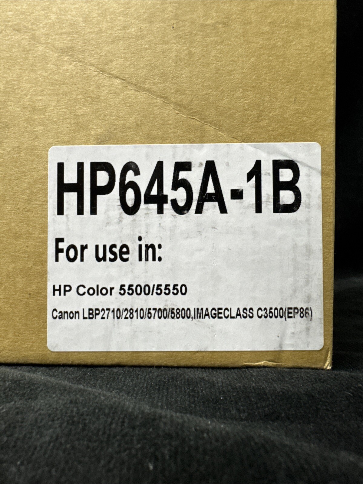 NEW SEALED HP 645A  Black Toner Set for HP 5500/5550 N1529 C0