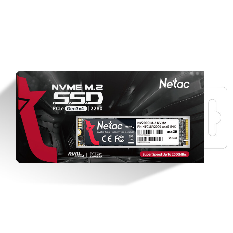 Netac 1TB 512GB 256GB M.2 2280 Internal Solid State Drive  PCIe Gen3x4 NVMe SSD
