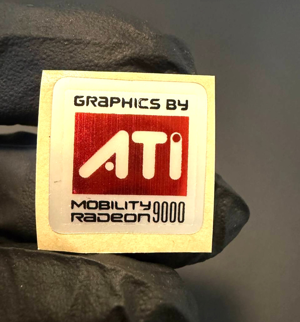 1 x Graphics by ATI Mobility Radeon 9000  Sticker Label  20mm x 20mm