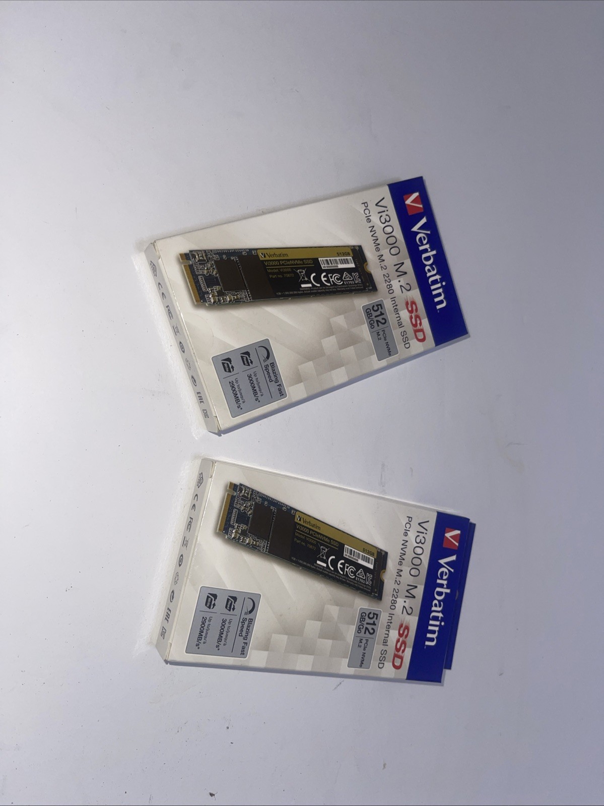 Verbatim Vi3000 M.2 512GB NVMe Internal SSD 2280 SOLD AS PAIR
