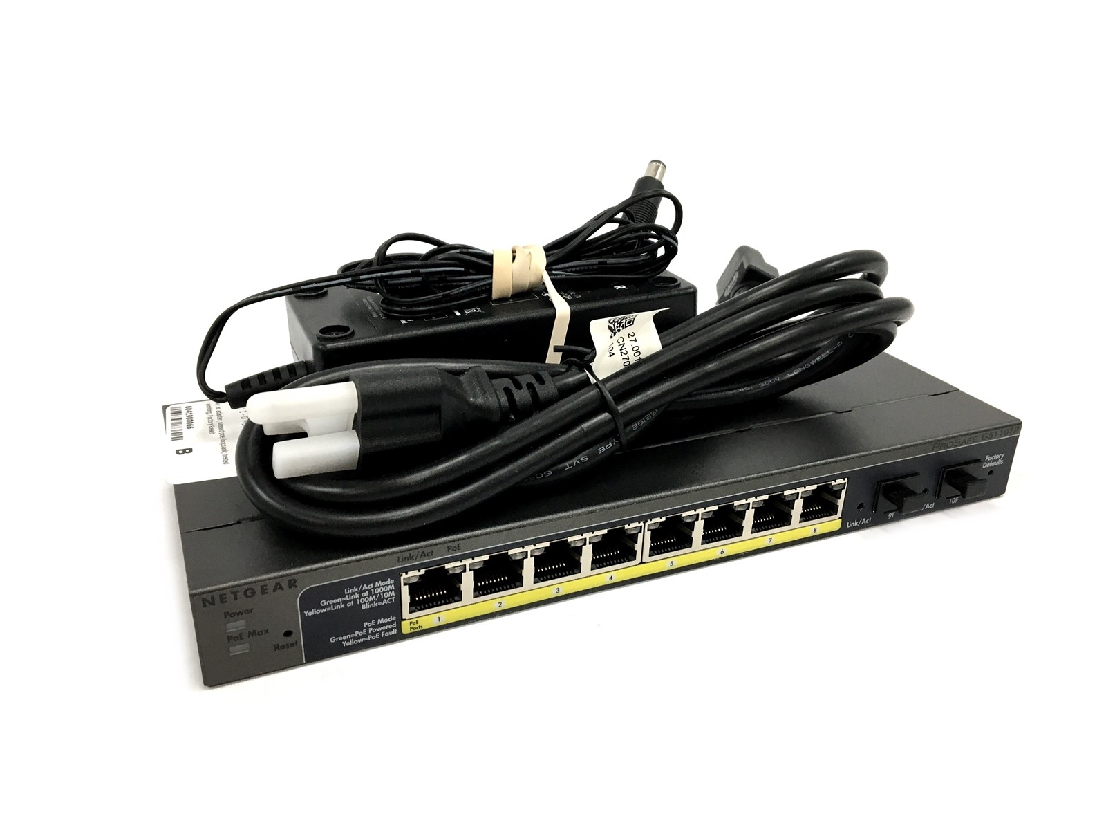 Netgear Prosafe GS110TP V2 8-Port Gigabit PoE 2x SFP Managed Switch w/ AC