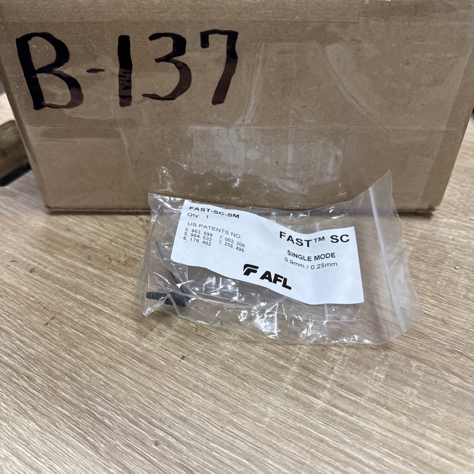 AFL FAST-SC-SM Fast SC Singlemode Fiber Optic Connectors 0.9/0.25mm
