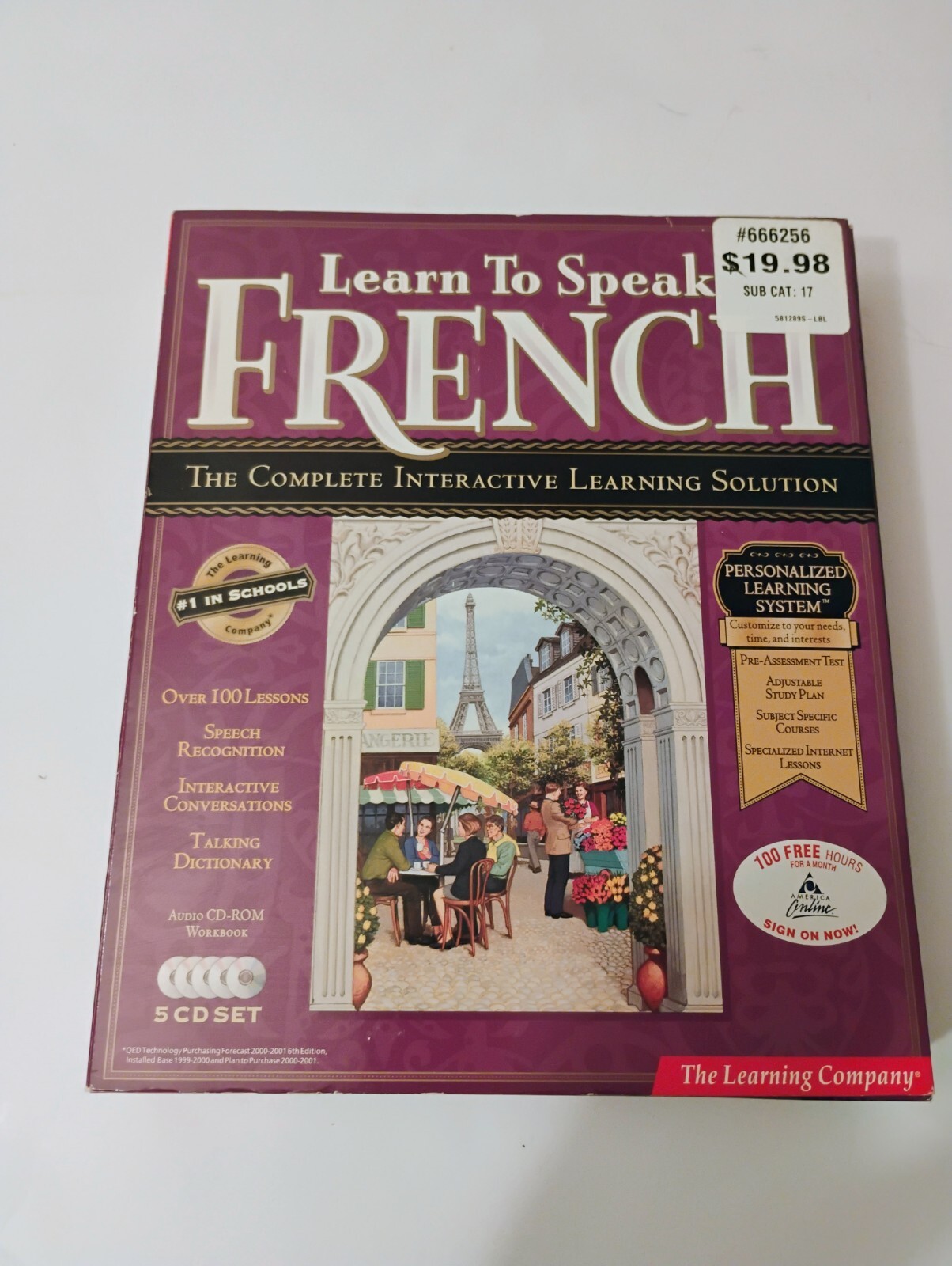 NOS The Learning Company Learn to Speak French 7.0 New & Sealed Educational 
