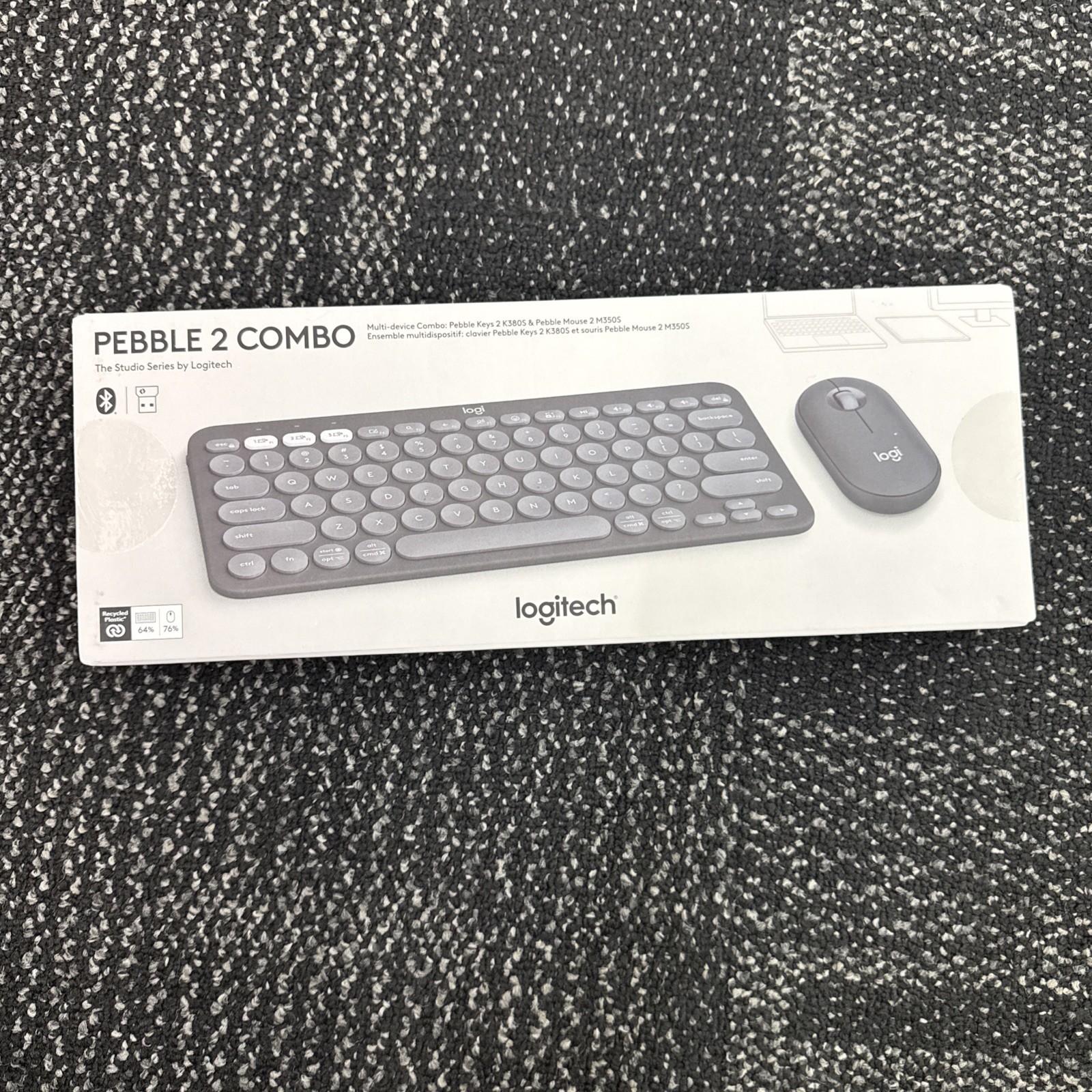 NEW Logitech Pebble 2 Combo Portable Wireless K380S Keyboard M350S Mouse