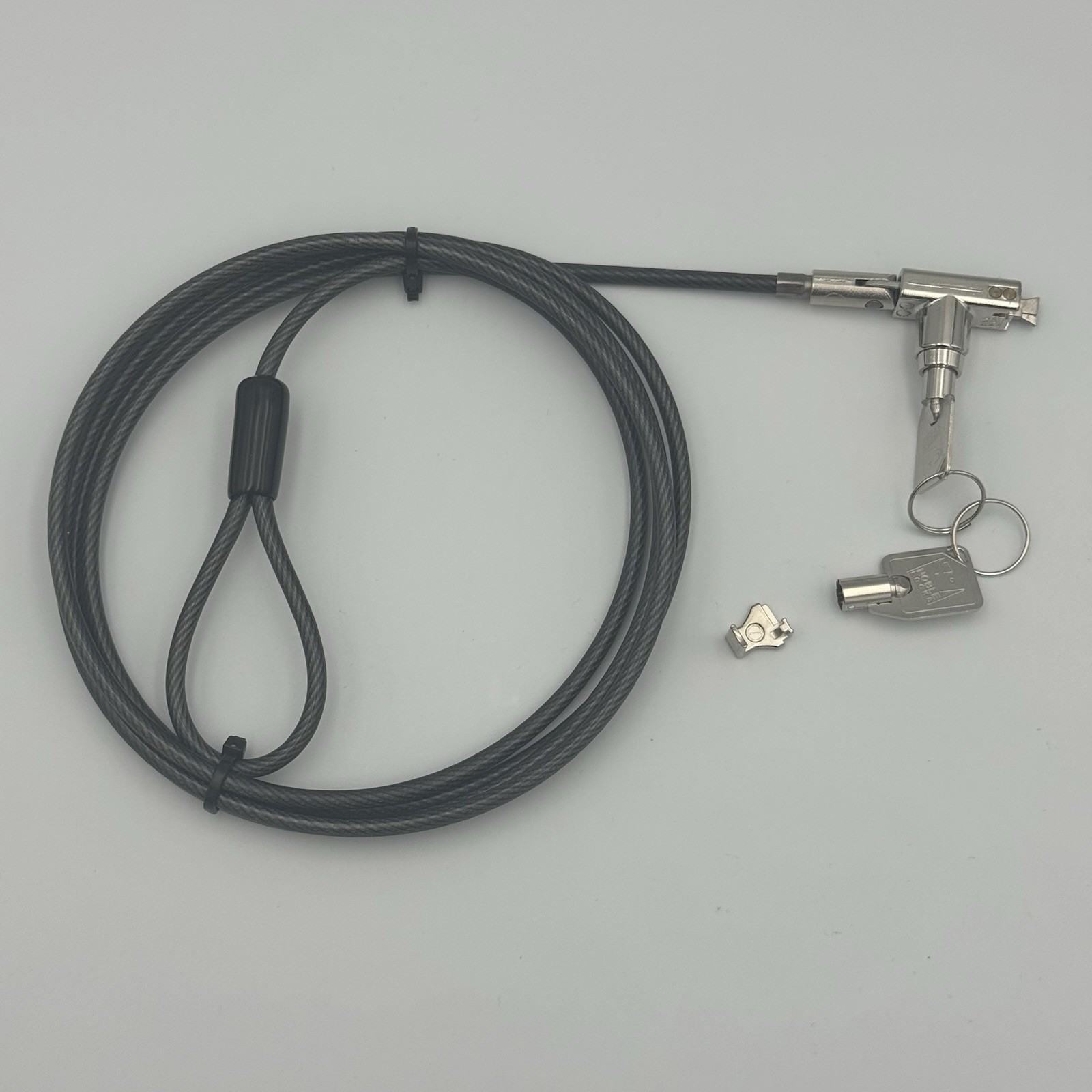 Noble Locks TZ03T Ultra Compact T-Bar Laptop Security Cable Lock w/ 2 Keys