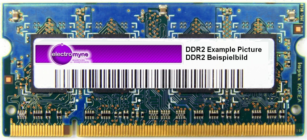 512MB Super Elixir DDR2-533 RAM PC2-4200S CL4 2Rx16 SO-DIMM M1N51264TUH8A2F-37B