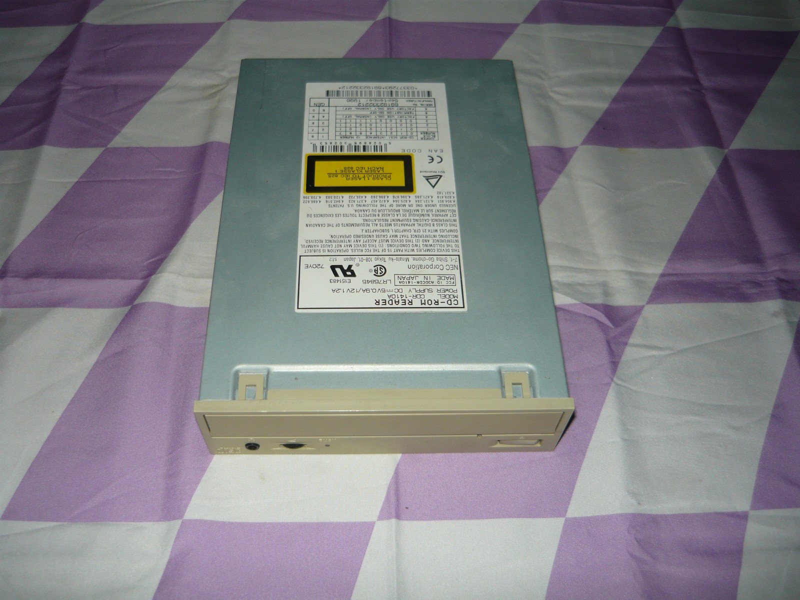 Vintage NEC CDR-1410A 50 Pin SCSI CD-ROM Optical Drive Used