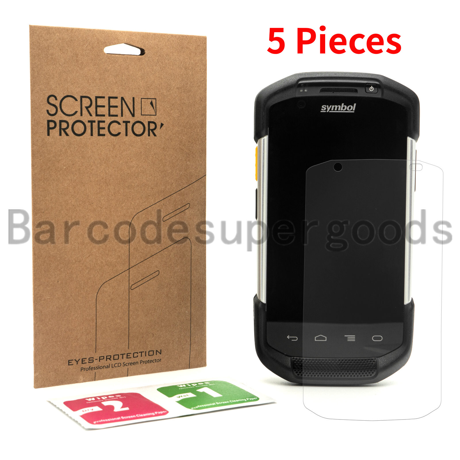 6 pcs Tempered Glass Screen Protector for  Zebra Symbol TC77 TC70 TC75