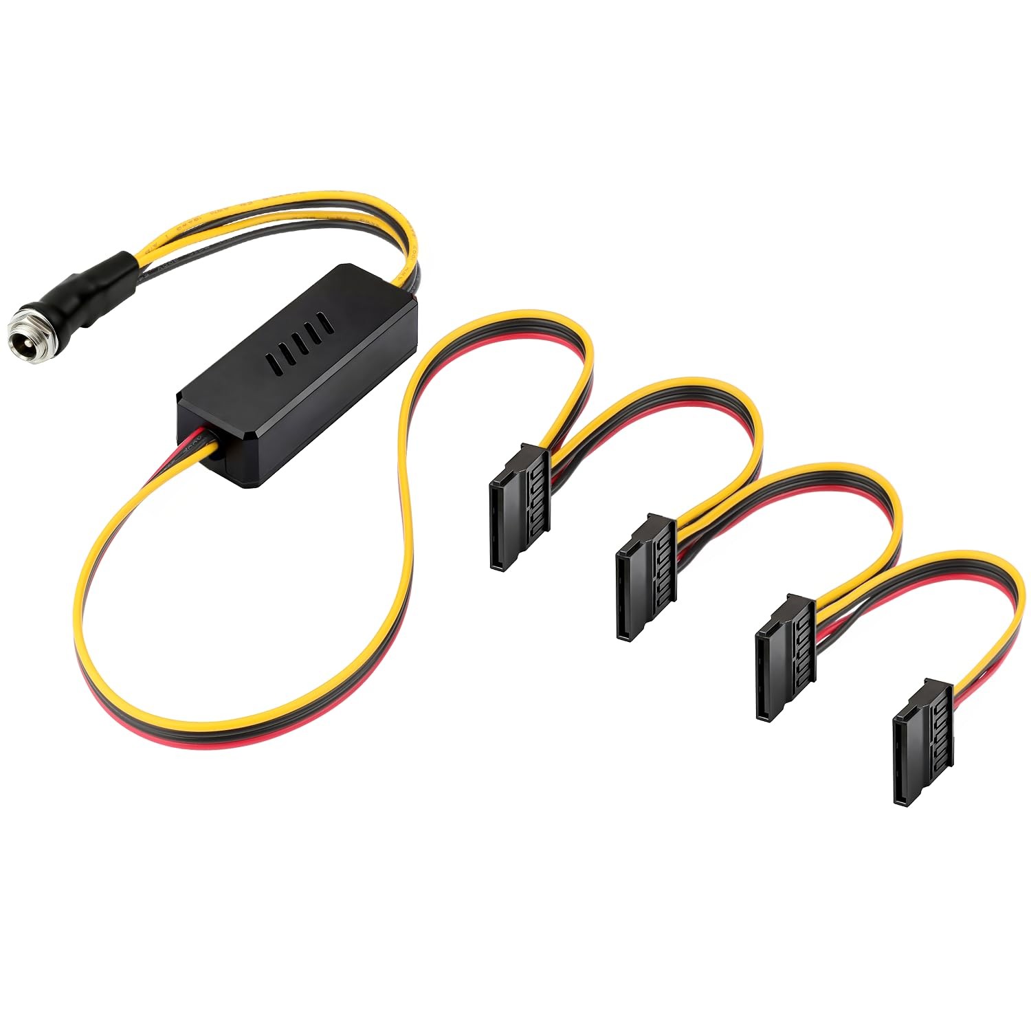 OwlTree DC 12V Female to 4 SATA IDE 5V Hard Drive Power Supply Cable