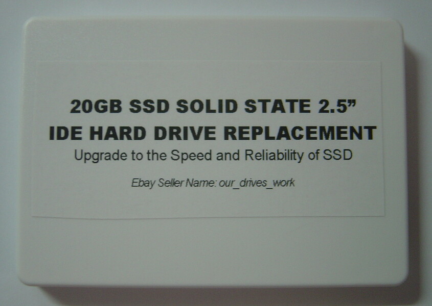 20GB Fast SSD Replace Worn Out Hard Drives with 2.5" 44 PIN IDE SSD Drive