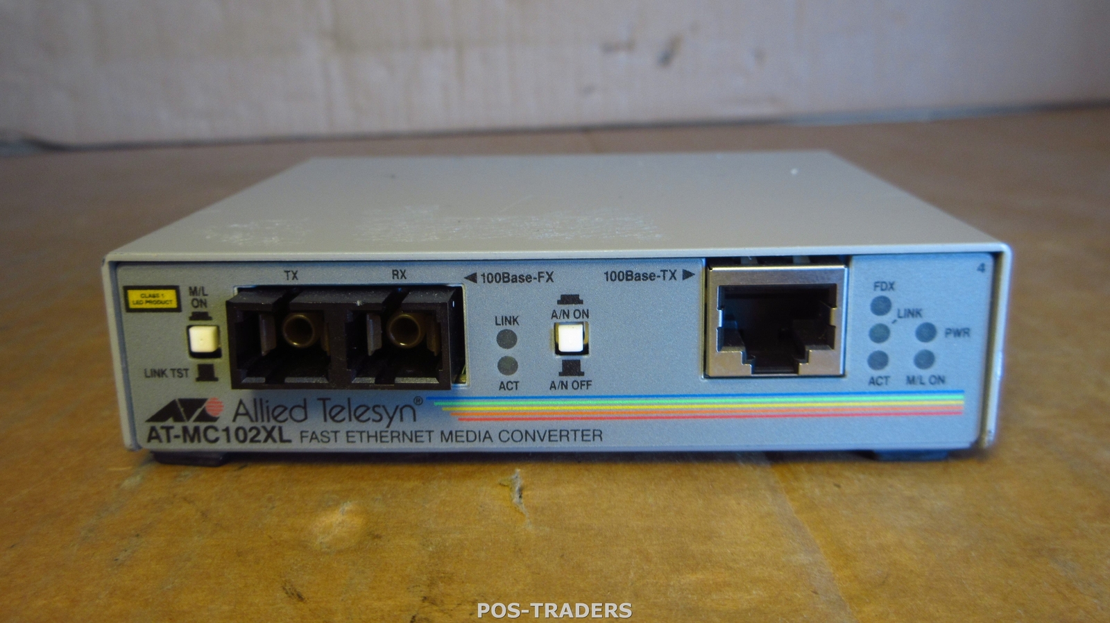 Allied Telesis AT-MC102XL 100TX to 100FX (SC) standalone media converter EXCL PS