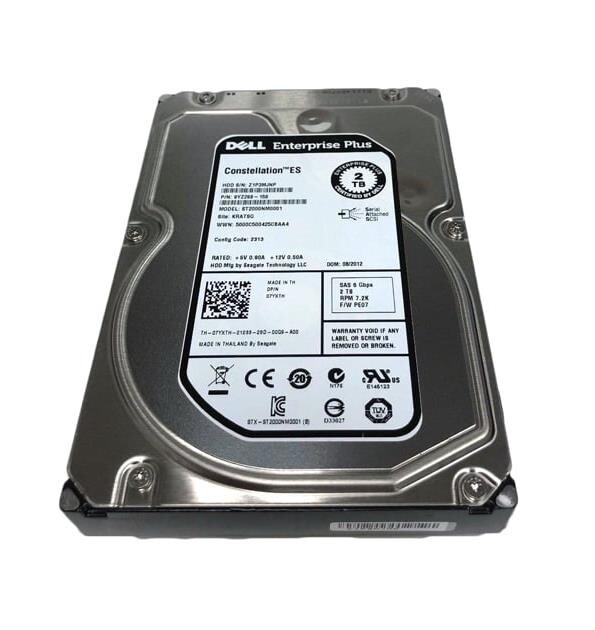 Hard Disk Drive Dell 7YXTH 2 TB 3.5 Inches Internal Hard Disk Drive TESTED
