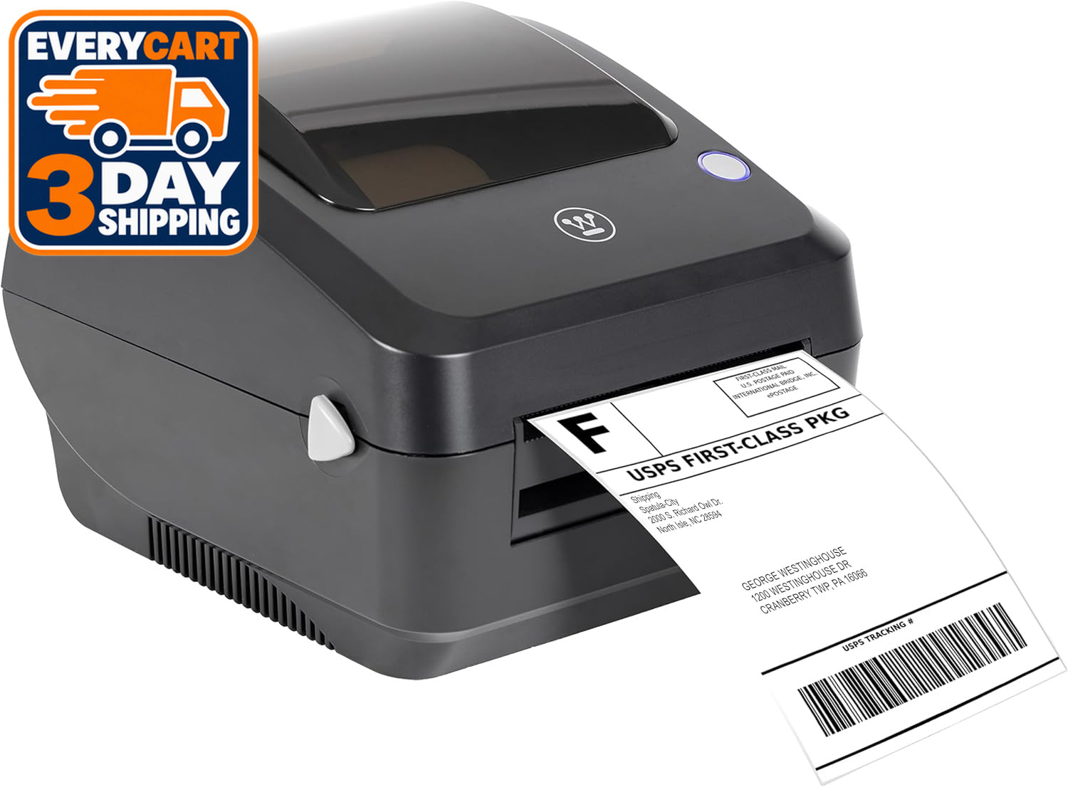 Westinghouse Thermal Shipping Label Printer USB, 4x6 Label Commercial Grade, Com