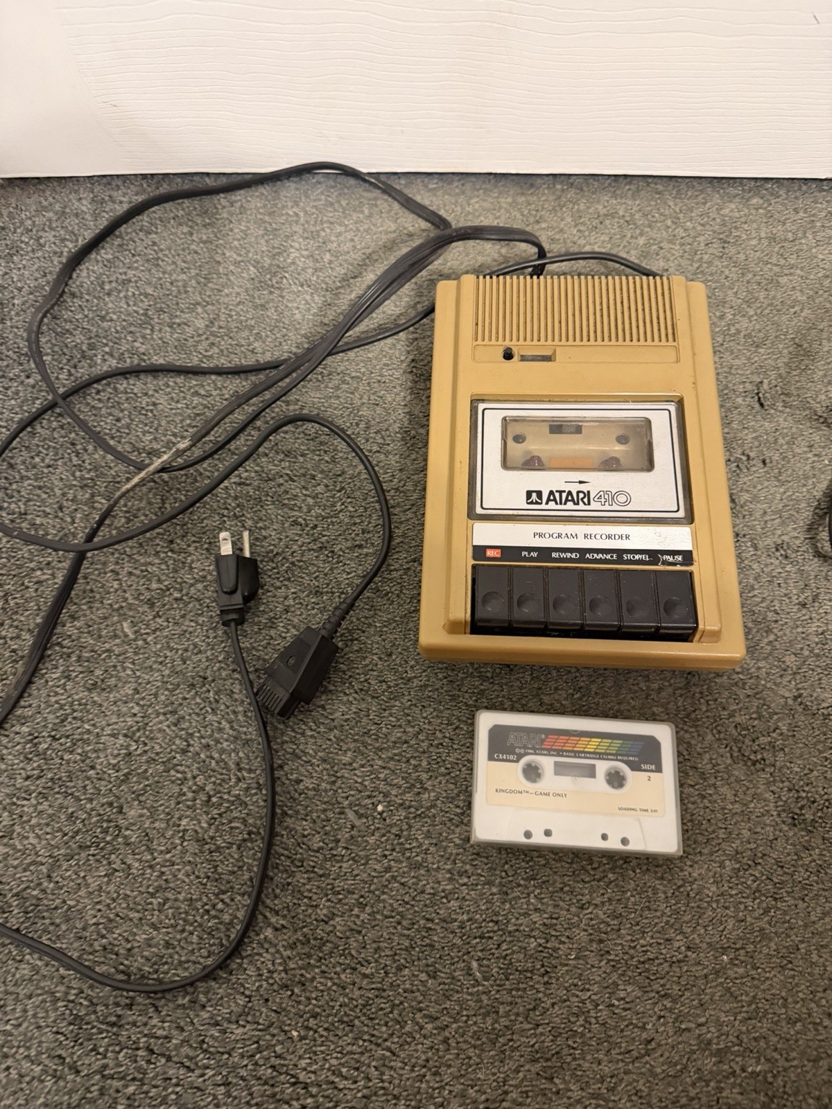 Atari 410 Program Recorder with Casset Tape